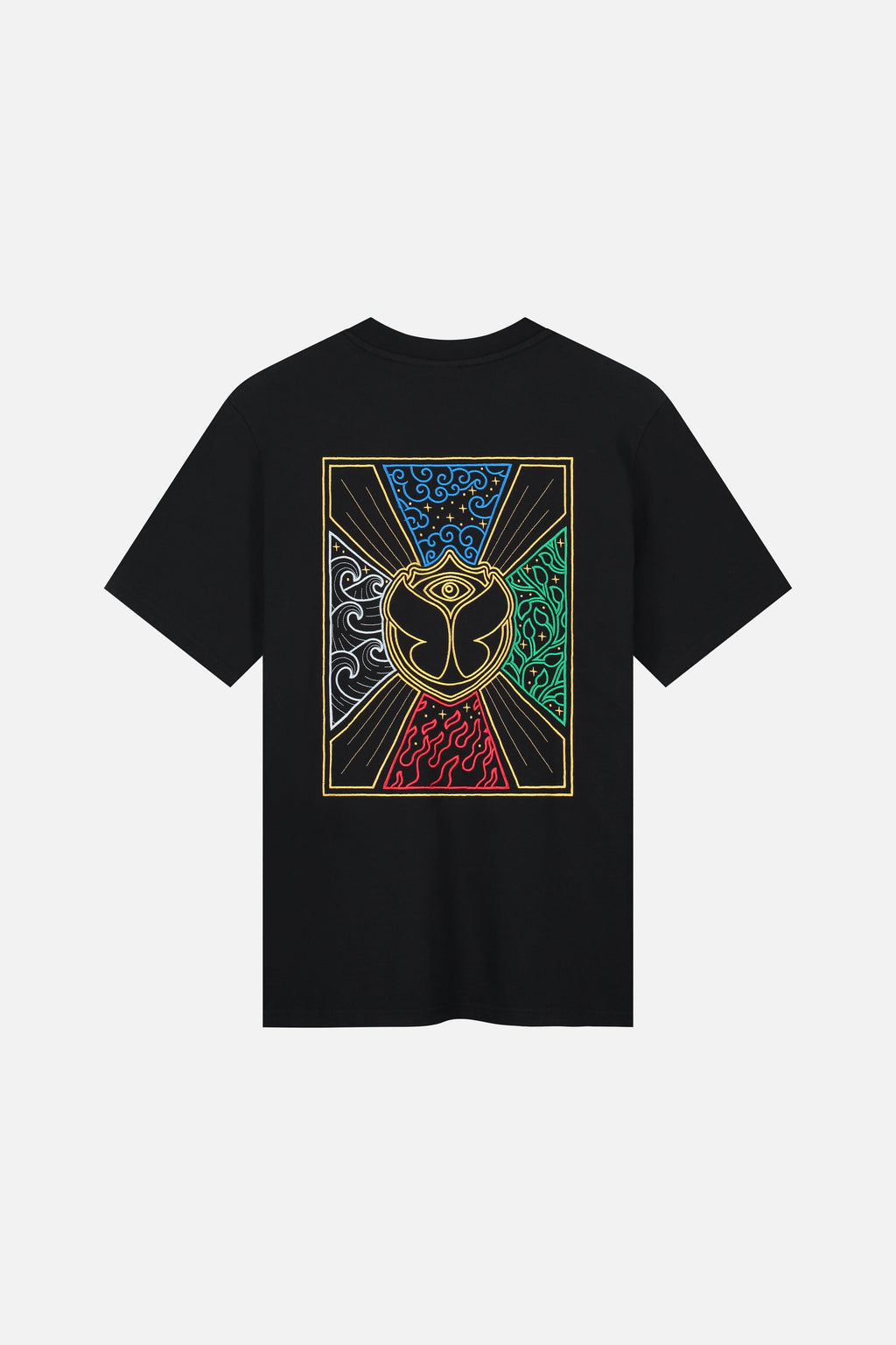 UNITY FLAG COLOR BACK TSHIRT MEN BLACK