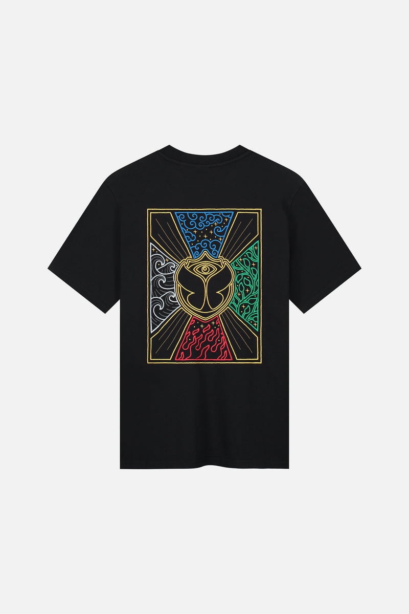 UNITY FLAG COLOR BACK TSHIRT MEN BLACK
