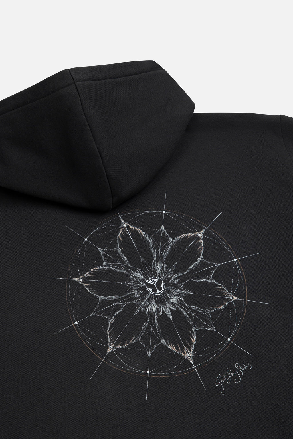 PAPERWORLD SEED OF LIFE HOODIE MEN BLACK