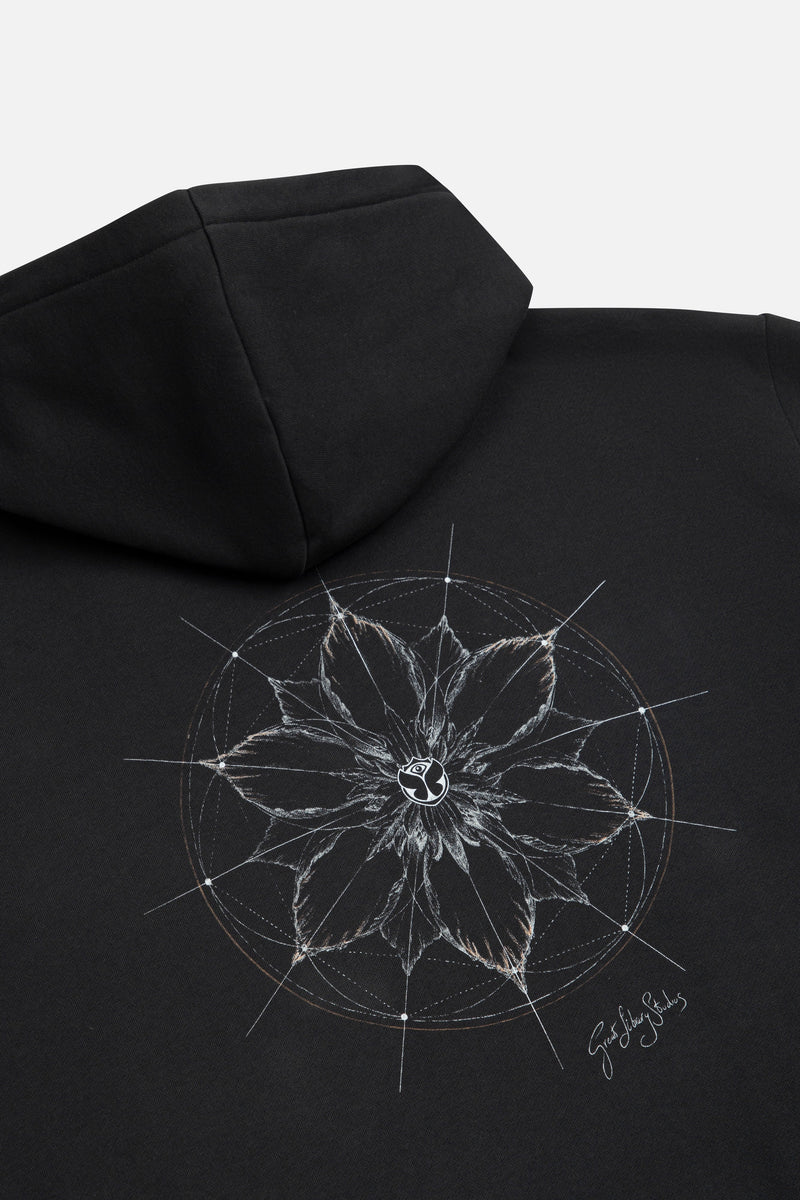 PAPERWORLD SEED OF LIFE HOODIE MEN BLACK