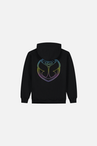 FUSION BACK HOODIE KIDS BLACK