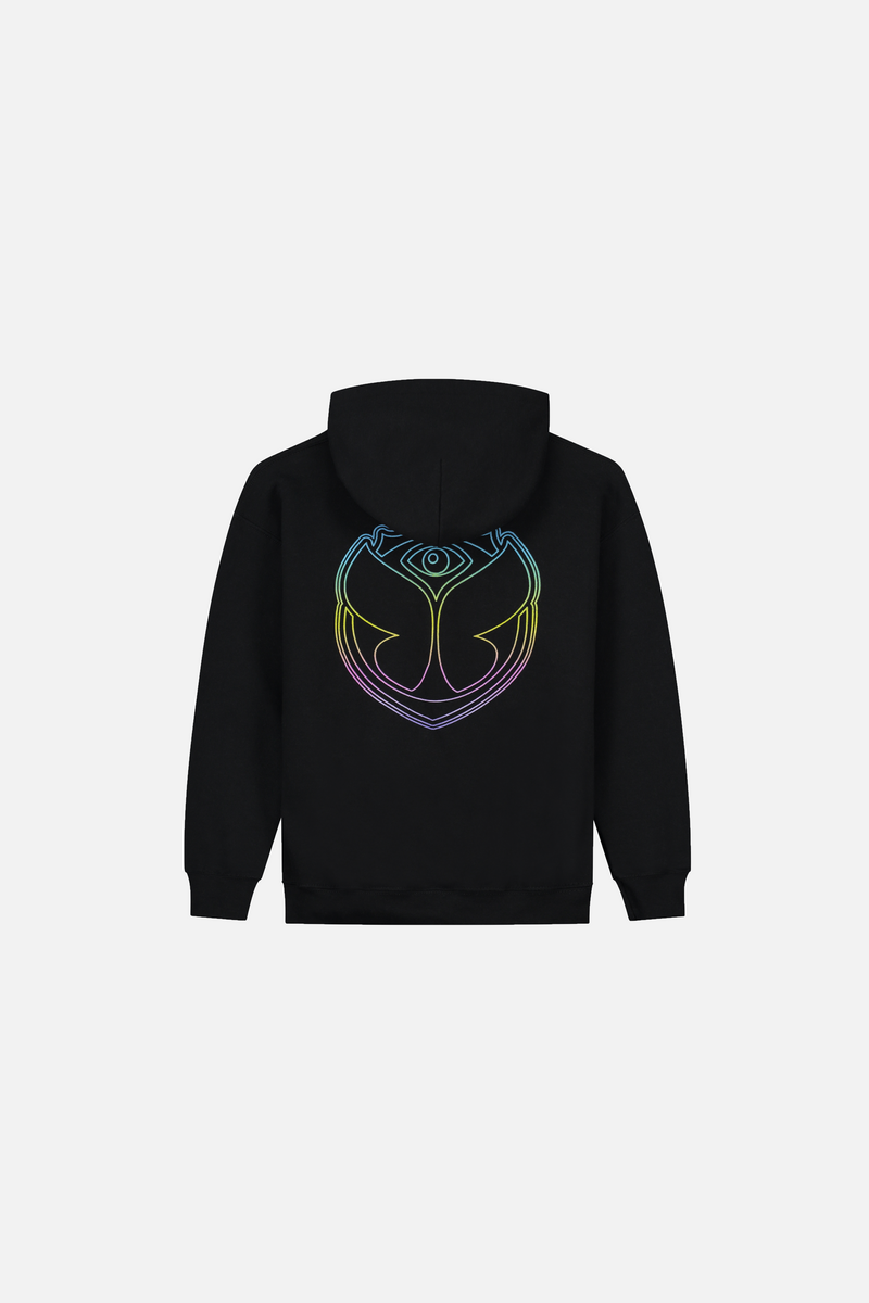 FUSION BACK HOODIE KIDS BLACK