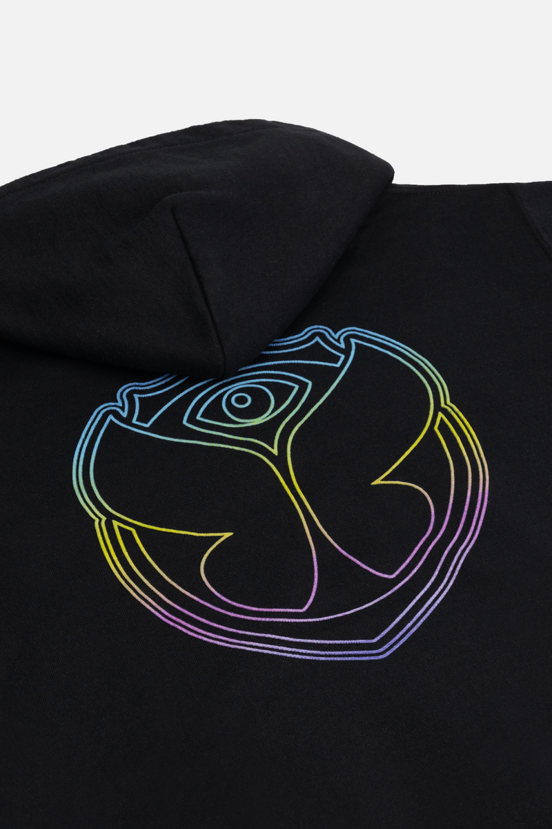FUSION BACK HOODIE KIDS BLACK