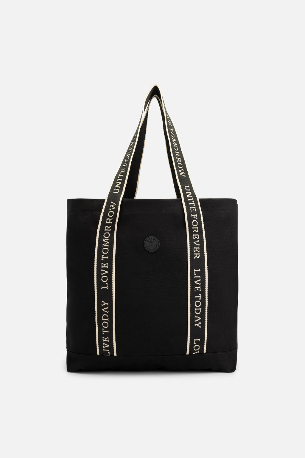 TOTEBAG SLOGAN M BLACK