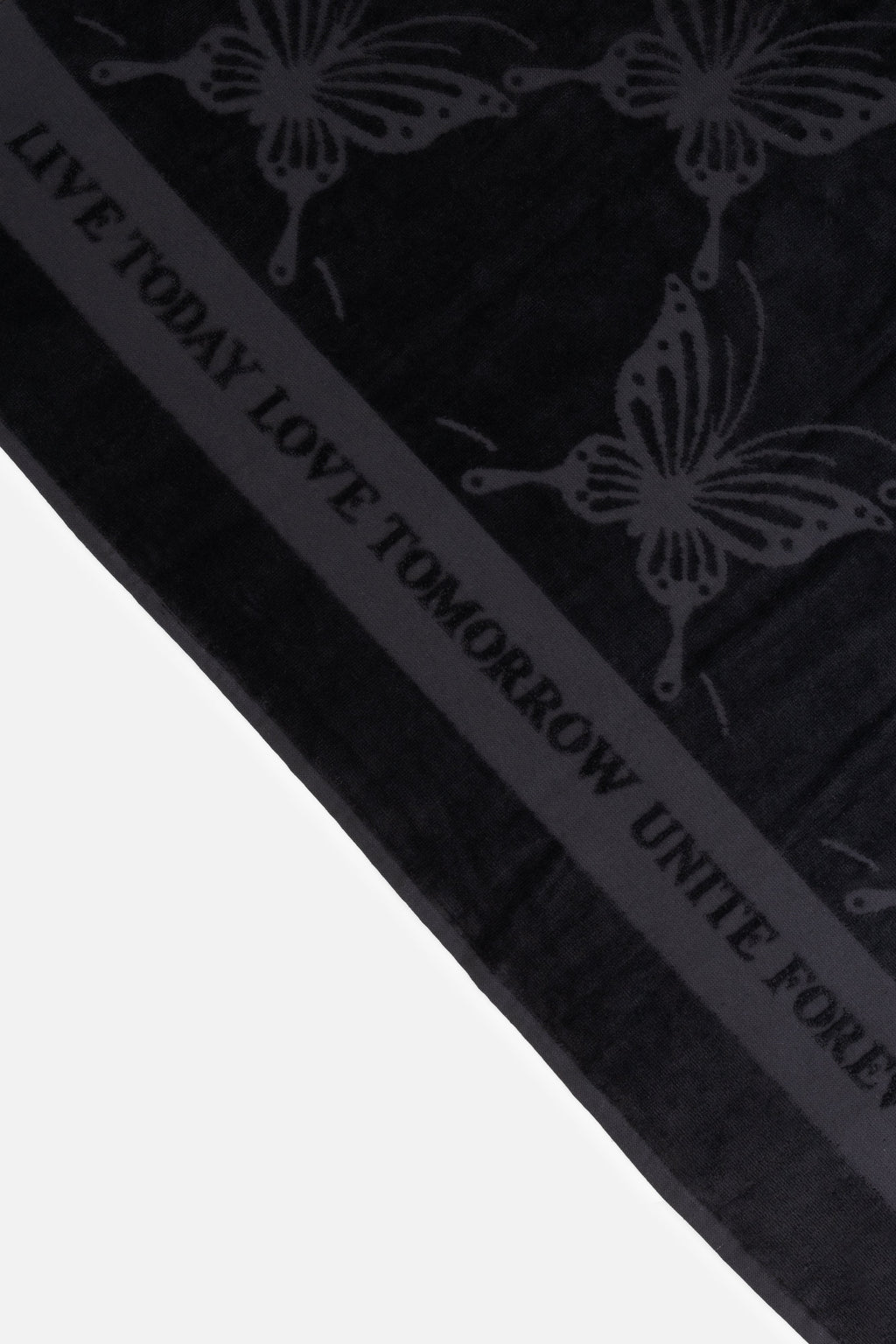 TOWEL BUTTERFLY 90X180 BLACK