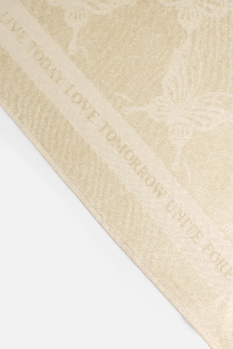 TOWEL BUTTERFLY 90X180 SAND