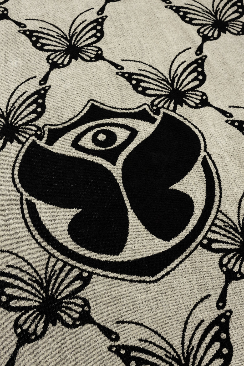TOWEL BUTTERFLY BICOLOR 90X180 BLACK