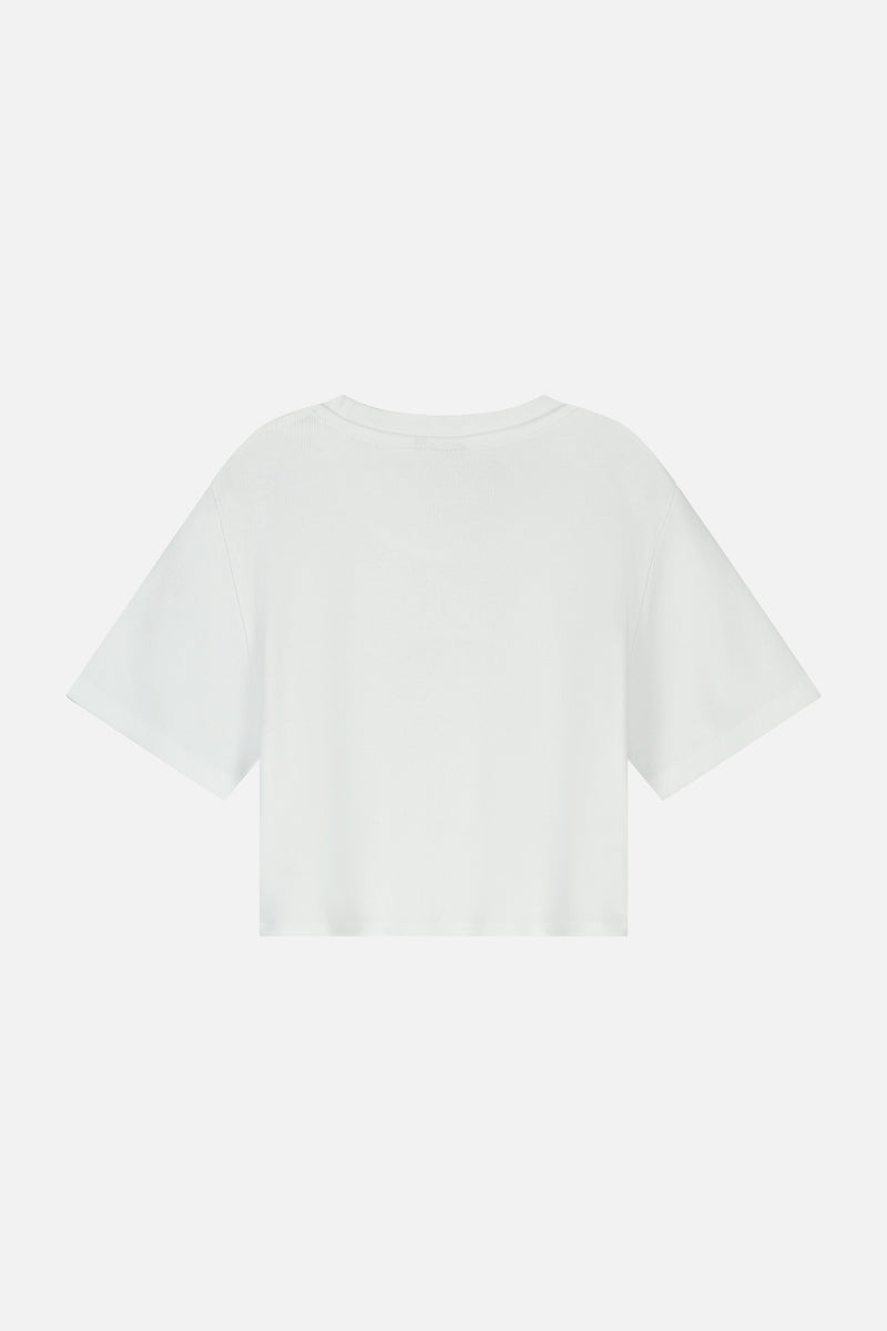 ADSCENDO FRONT TSHIRT WOMEN WHITE