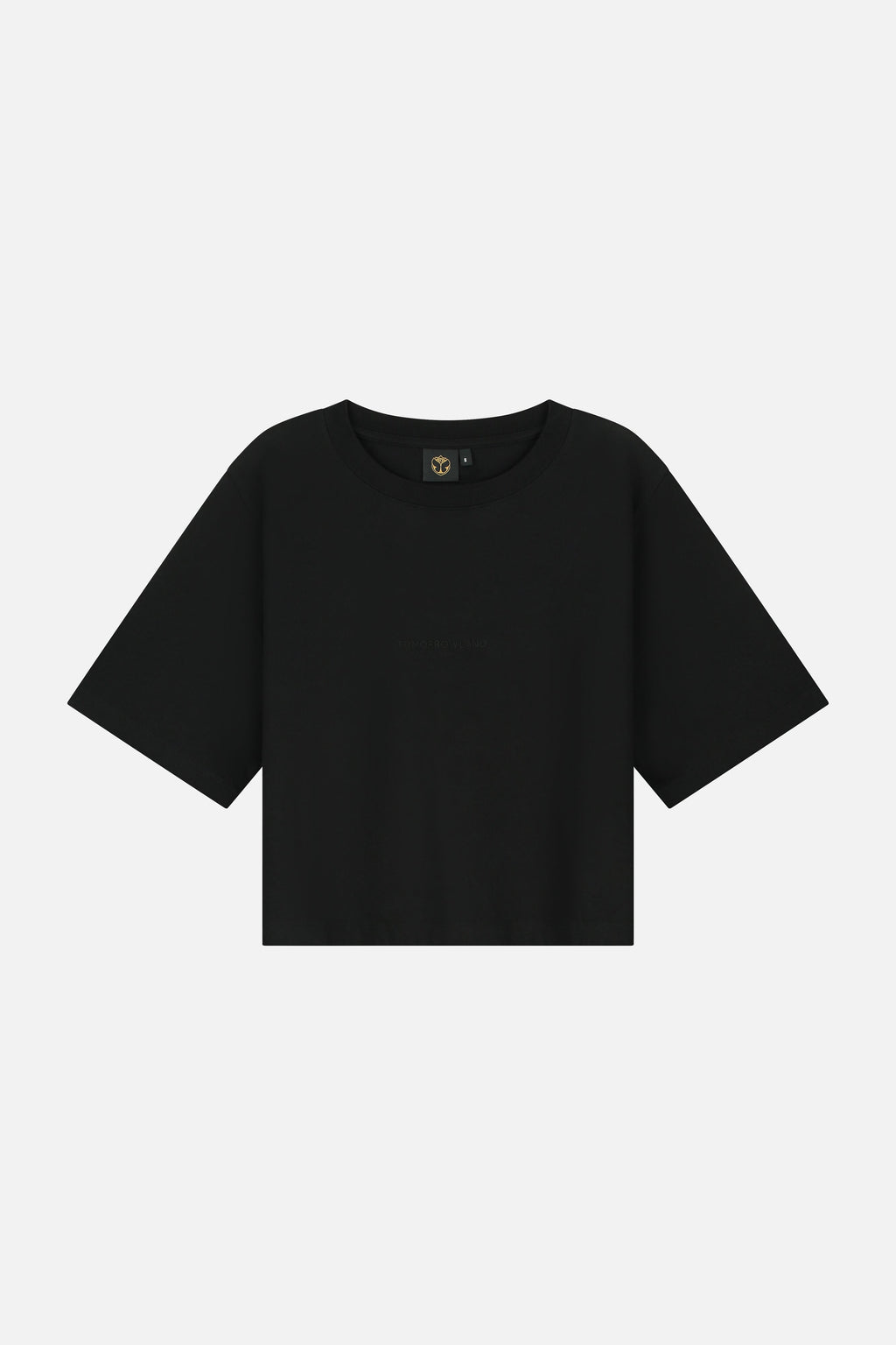 BOTANIC BACK TSHIRT CROPPED WOMEN BLACK