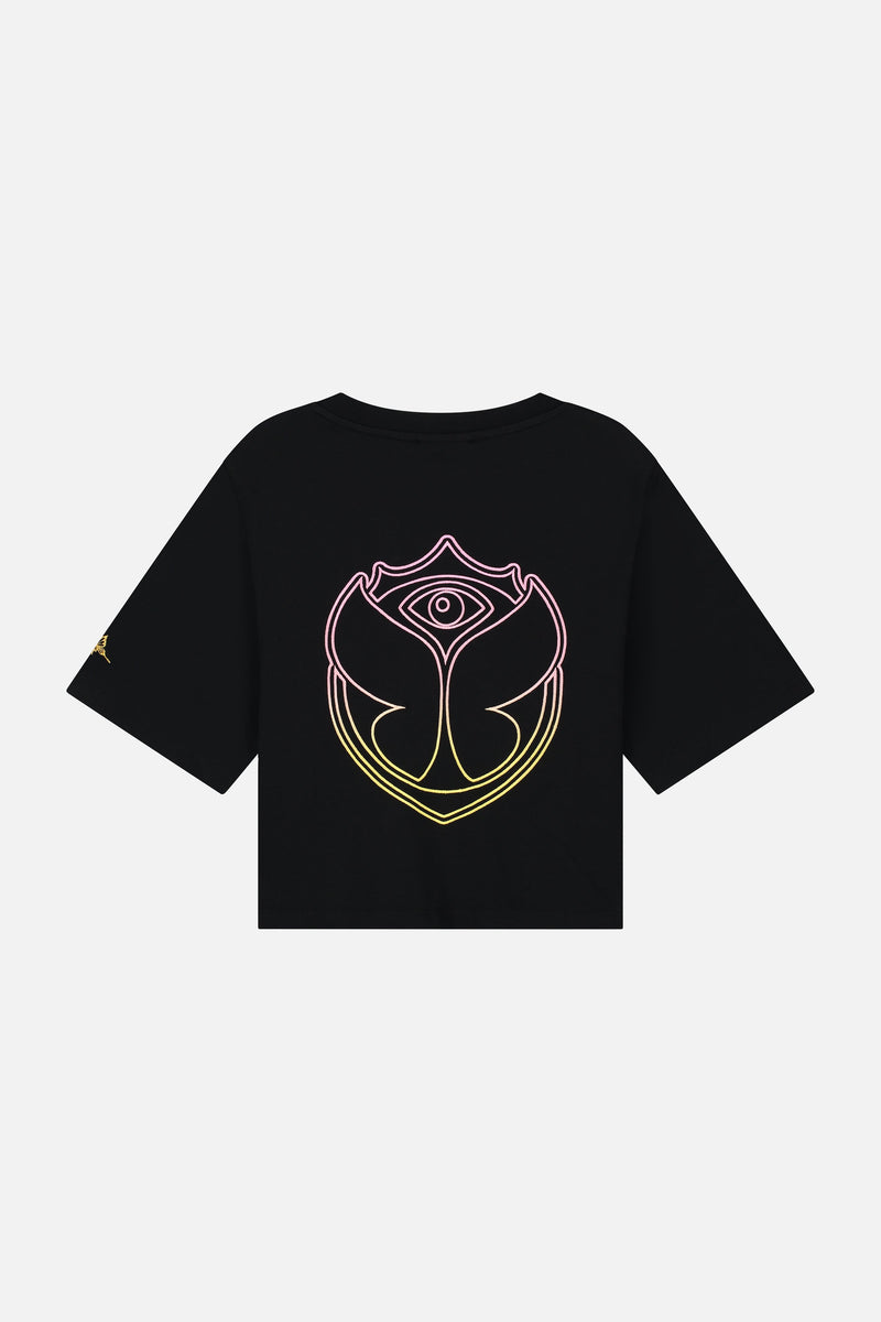 FUSION RAINBOW TSHIRT WOMEN BLACK