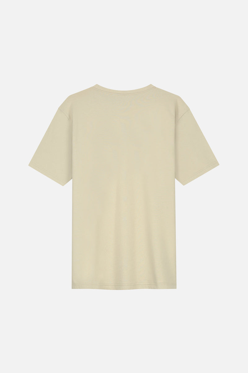 GRAPHICON FRONT TSHIRT MEN WASHED SAND