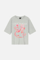 ICON BLOSSOM FRONT TSHIRT WOMEN LIGHT GREY