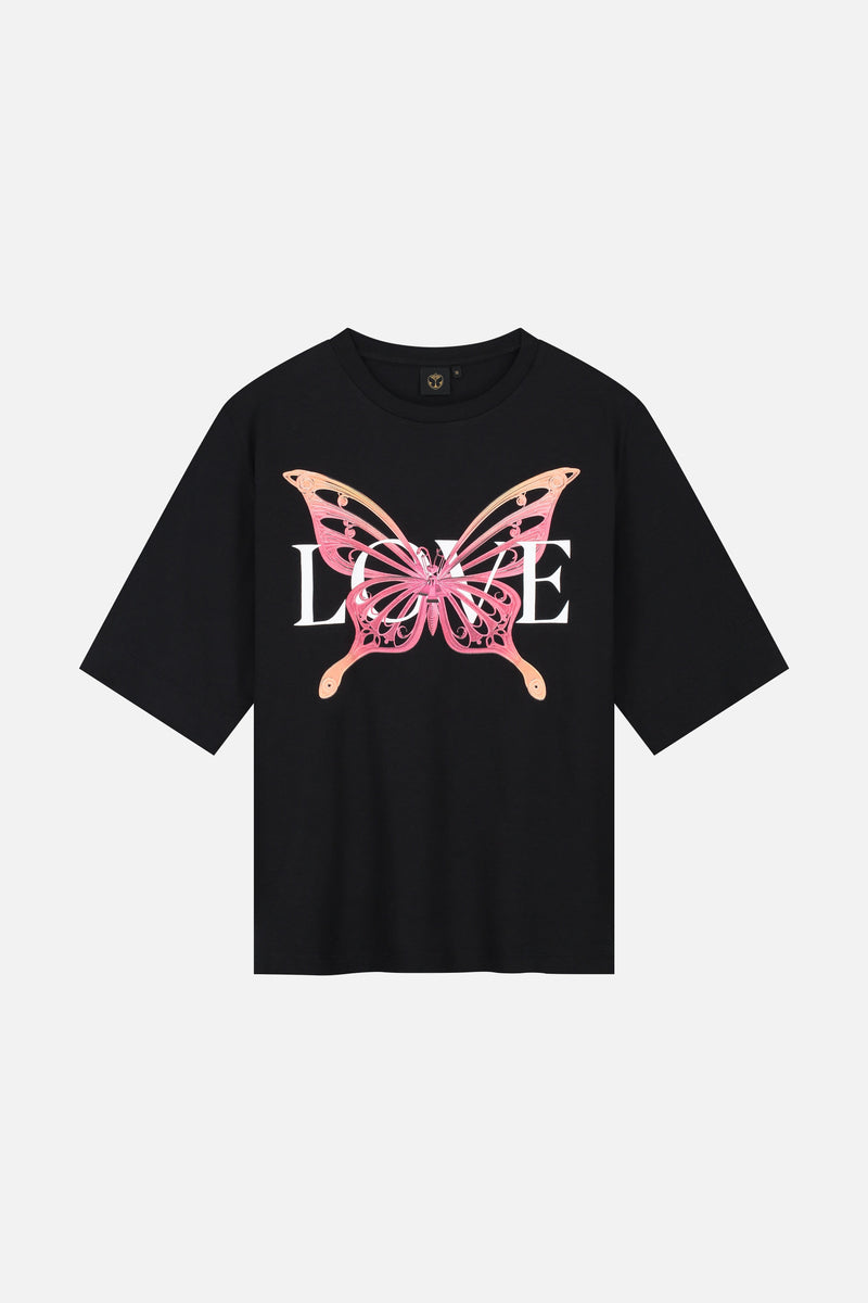 LIBRARY LOVE BACK TSHIRT WOMEN BLACK