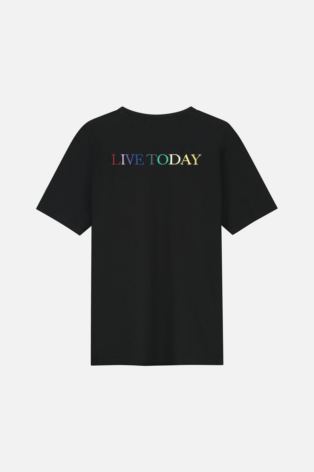 LIVE TODAY COLOR BACK TSHIRT MEN BLACK