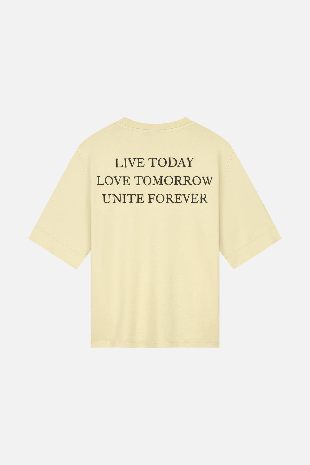 SLOGAN BACK TSHIRT WOMEN SAND