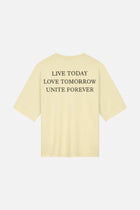 SLOGAN BACK TSHIRT WOMEN SAND