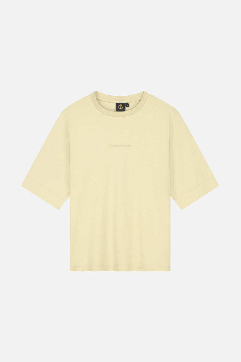 SLOGAN BACK TSHIRT WOMEN SAND