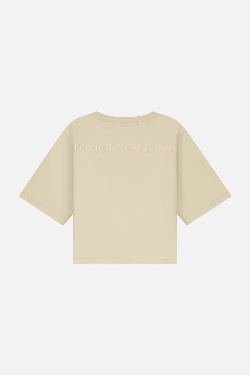 TOMORROWLAND BACK TSHIRT WOMEN WASHED SAND