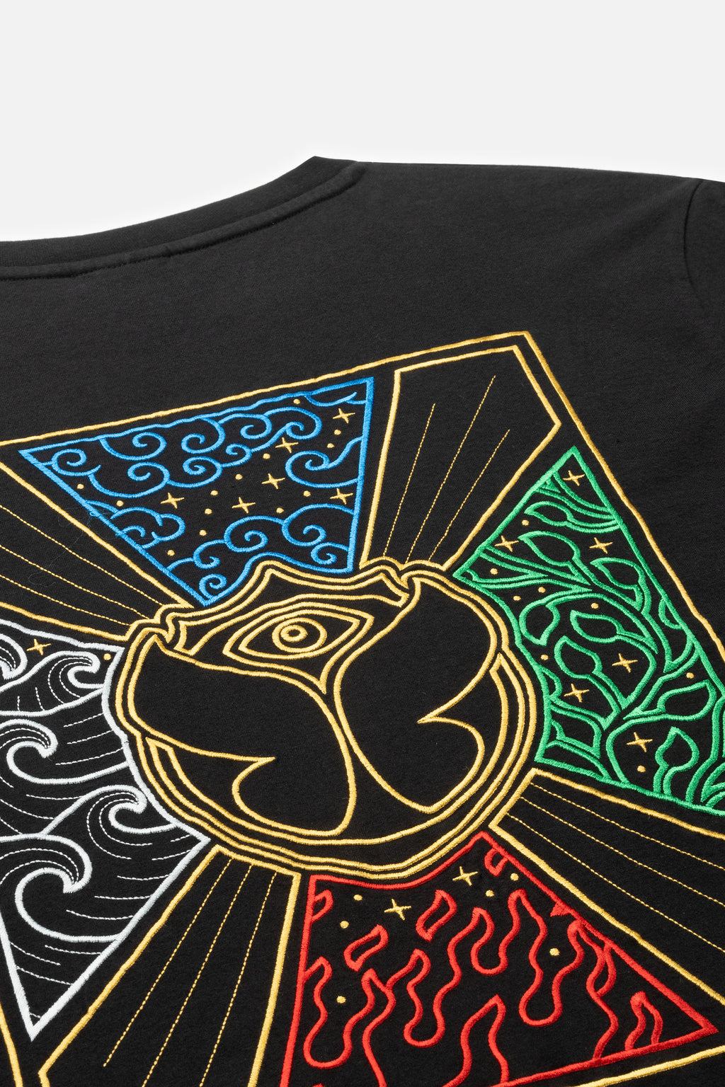 UNITY FLAG COLOR BACK TSHIRT MEN BLACK