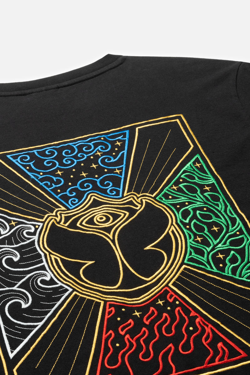 UNITY FLAG COLOR BACK TSHIRT MEN BLACK