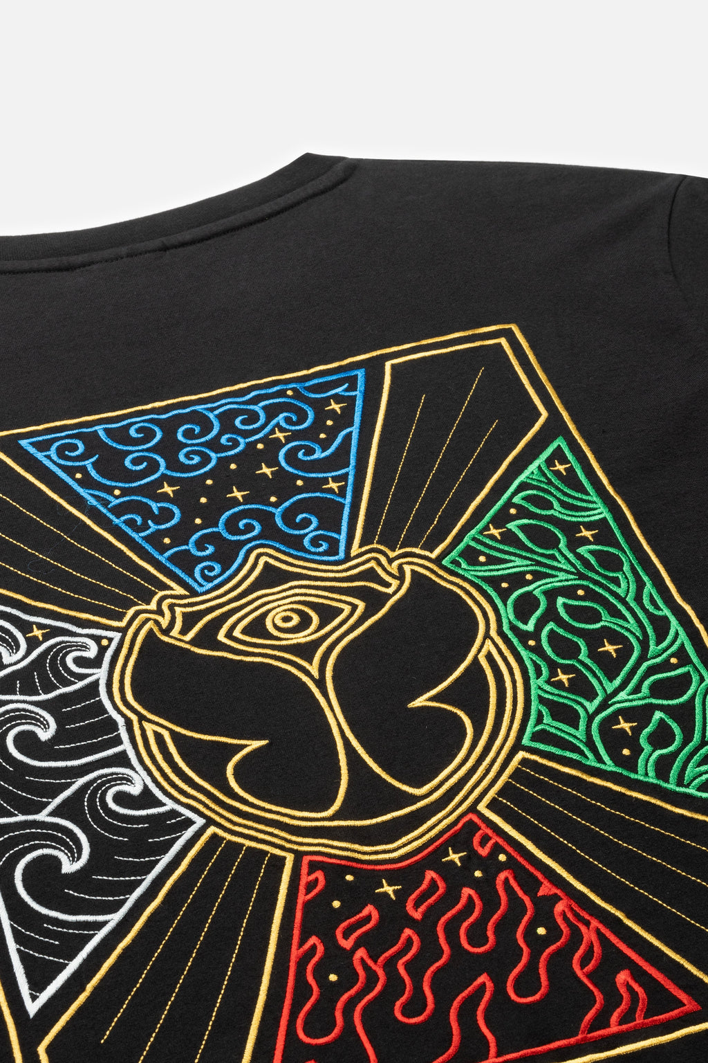 UNITY FLAG COLOR BACK TSHIRT MEN BLACK