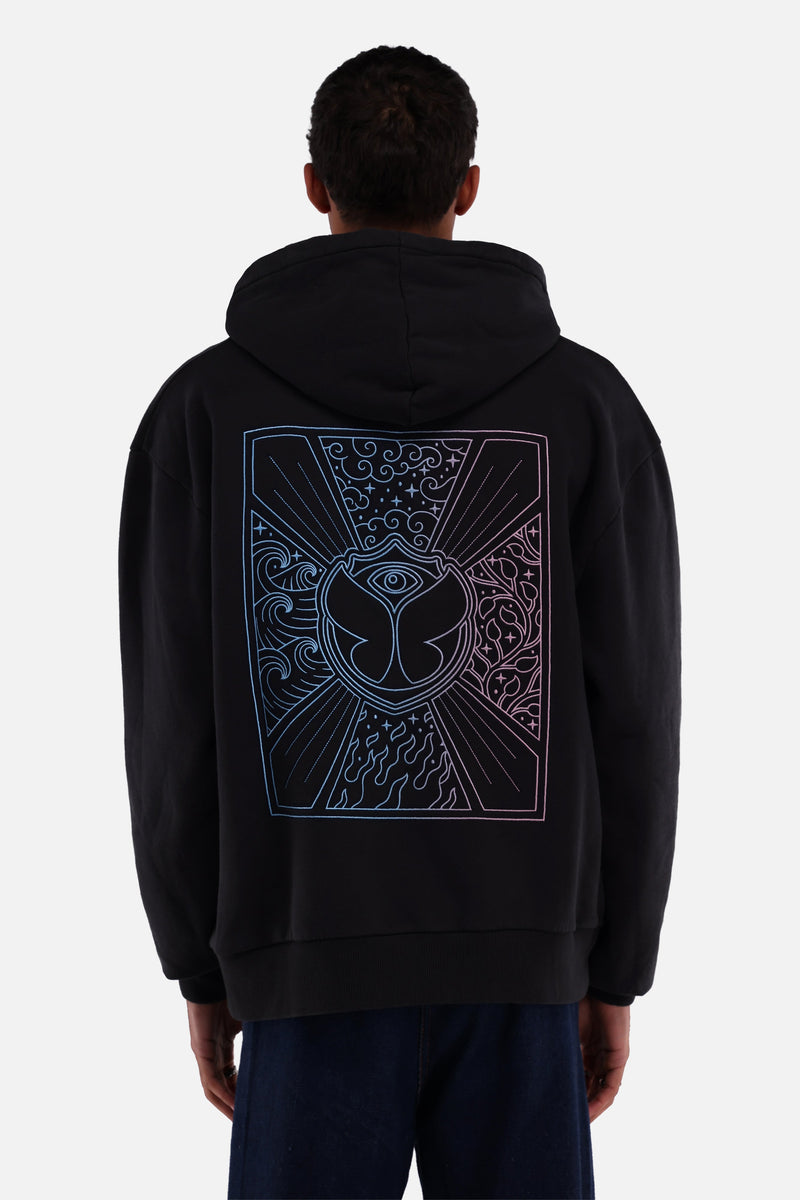 UNITY FLAG GRADIENT HOODIE MENBLACK