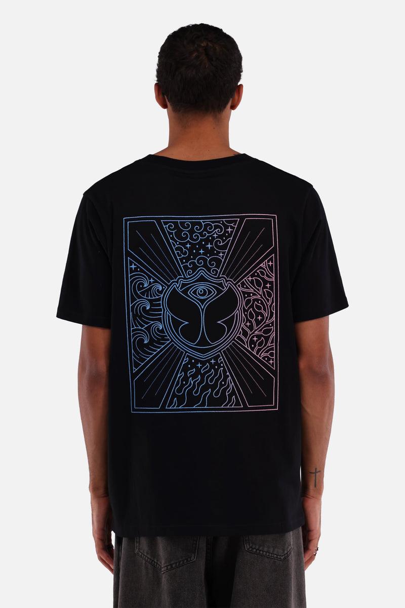 UNITY FLAG GRADIENT TSHIRT MEN BLACK
