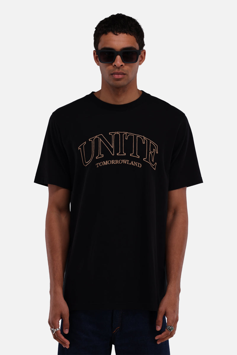 TML COLLEGE FRONT TSHIRT MEN BLACK