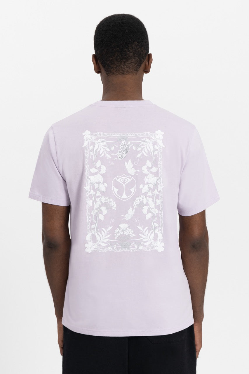 BOTANIC BACK TSHIRT MEN LIGHT PURPLE