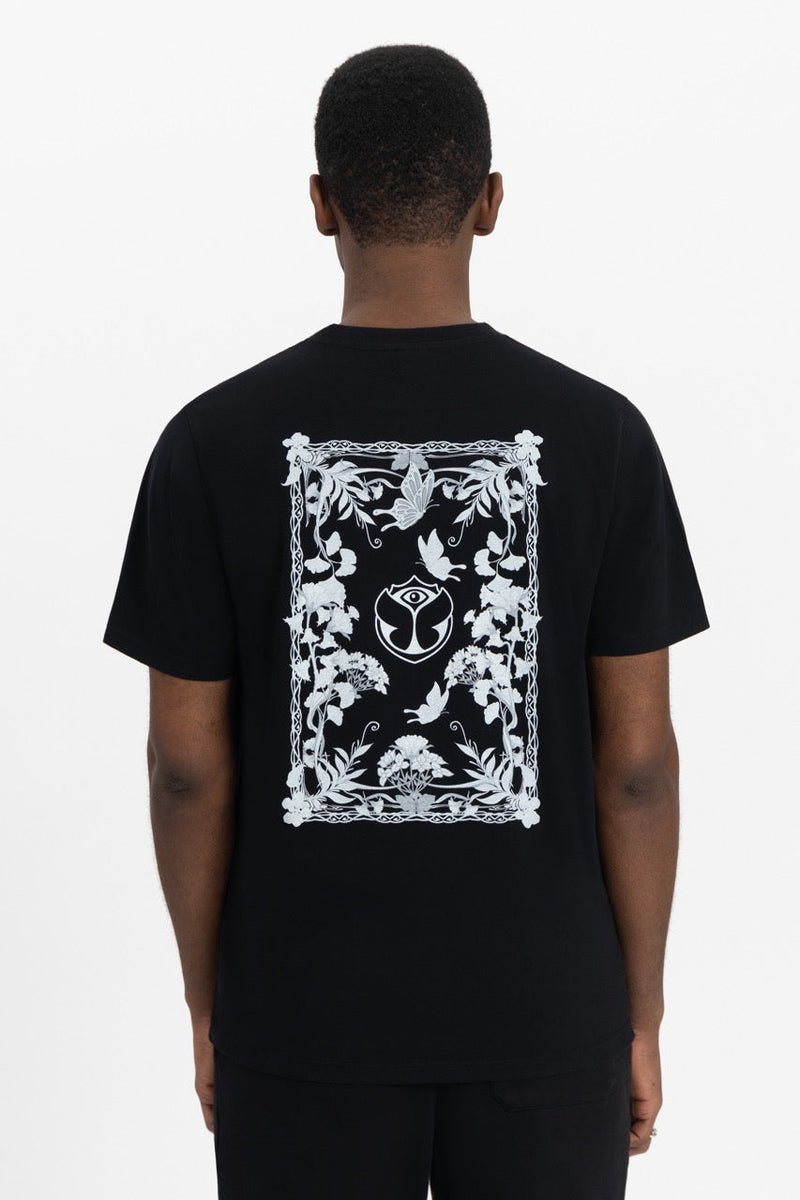 BOTANIC WHITE BACK TSHIRT MEN BLACK