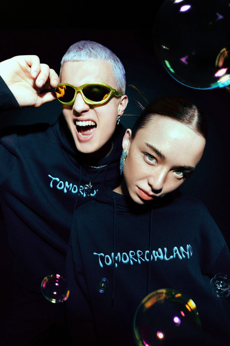 BUBBLE TML FRONT HOODIE MEN BLACK