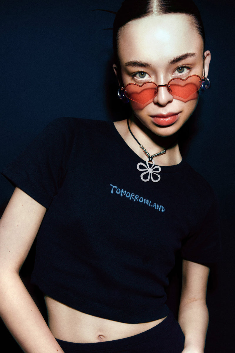 BUBBLE TML FRONT TSHIRT WOMEN BLACK