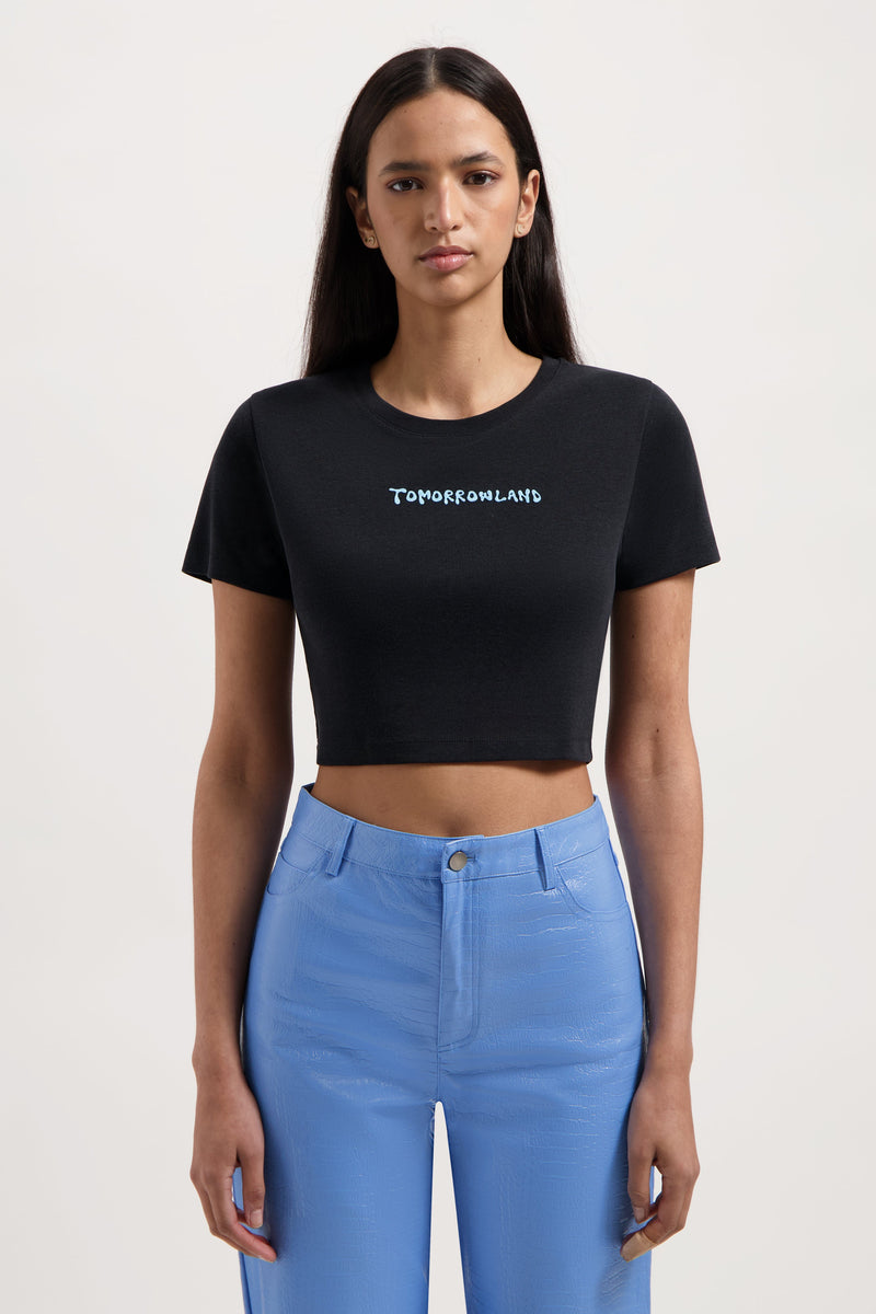 BUBBLE TML FRONT TSHIRT WOMEN BLACK