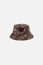 BUTTERFLY AOP ICON BUCKET HAT BROWN