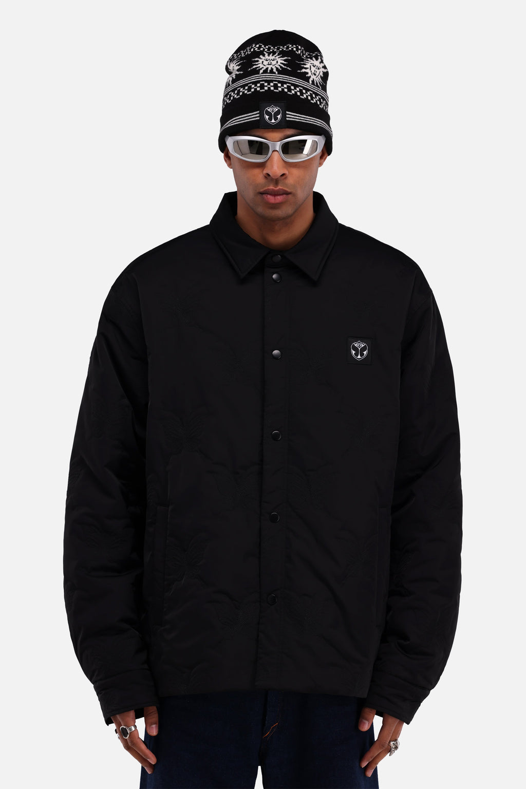 BUTTERFLY PADDED JACKET MEN BLACK