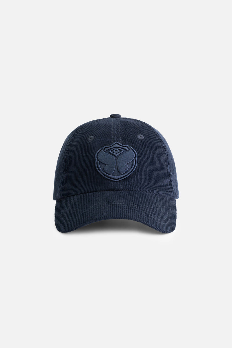 CURVED ICON CORDUROY CAP BLUE