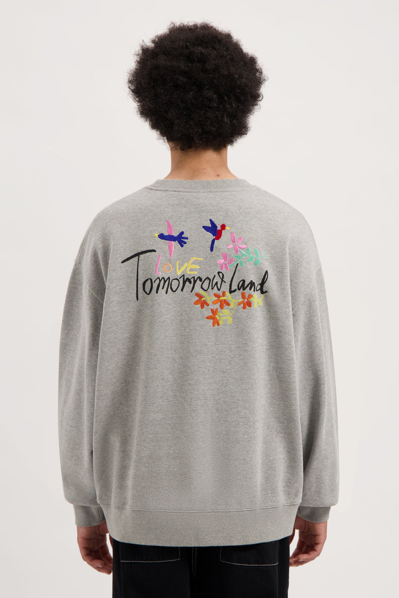 FOUNDATION BACK SWEATSHIRT MEN GREY