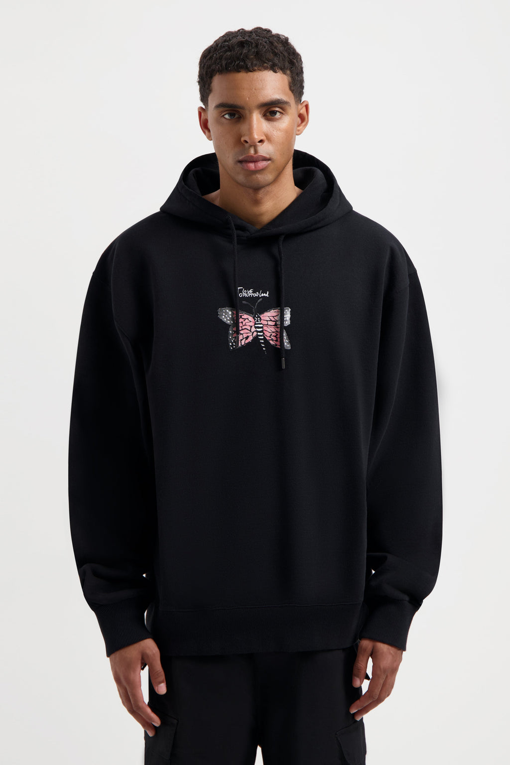 FOUNDATION FRONT HOODIE BLACK