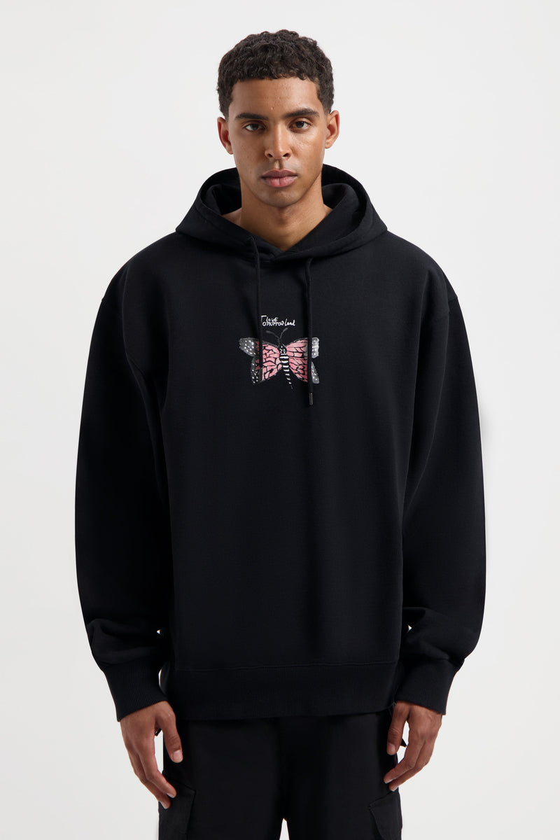 FOUNDATION FRONT HOODIE BLACK