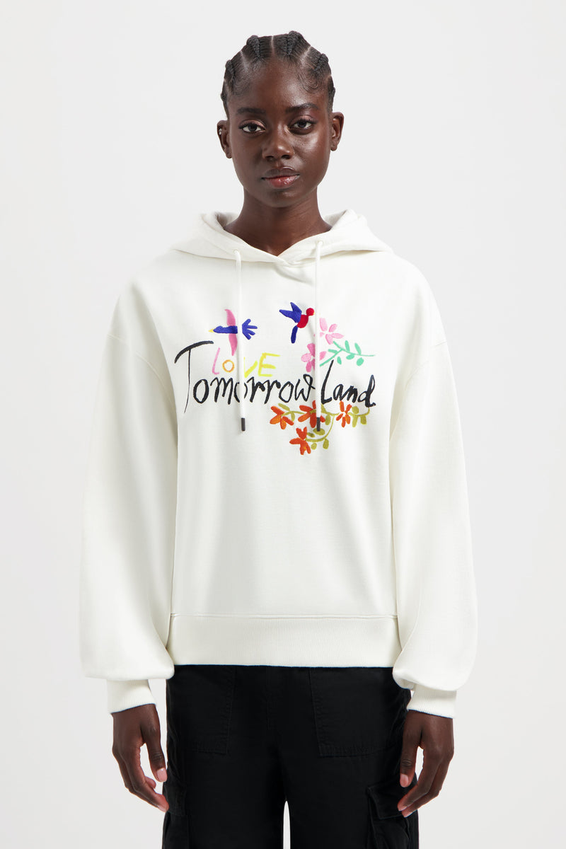 FOUNDATION FRONT HOODIE WOMEN OFF WHITE