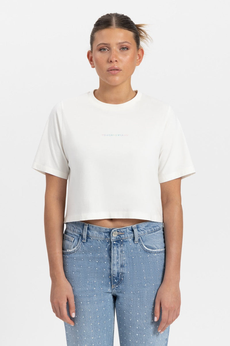 FUSION UNICORN BACK TSHIRT WOMEN OFF WHITE