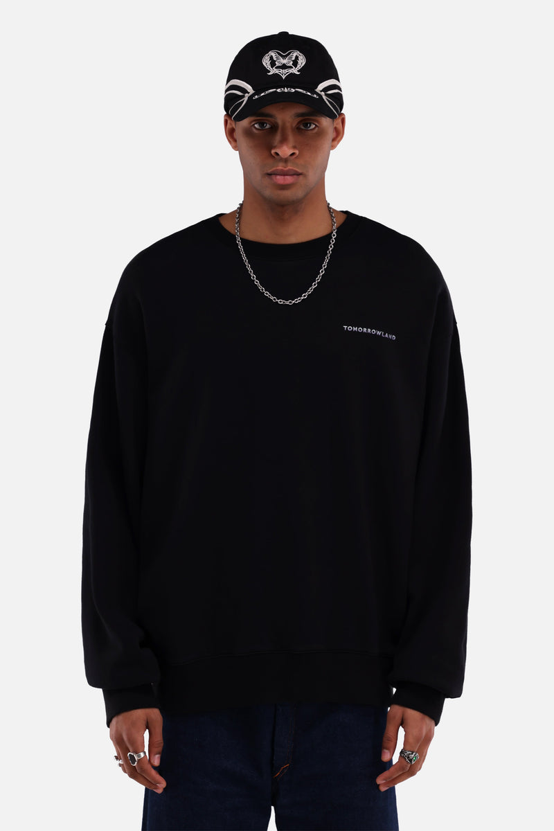 FUSION PASTEL BACK SWEATSHIRT MEN BLACK