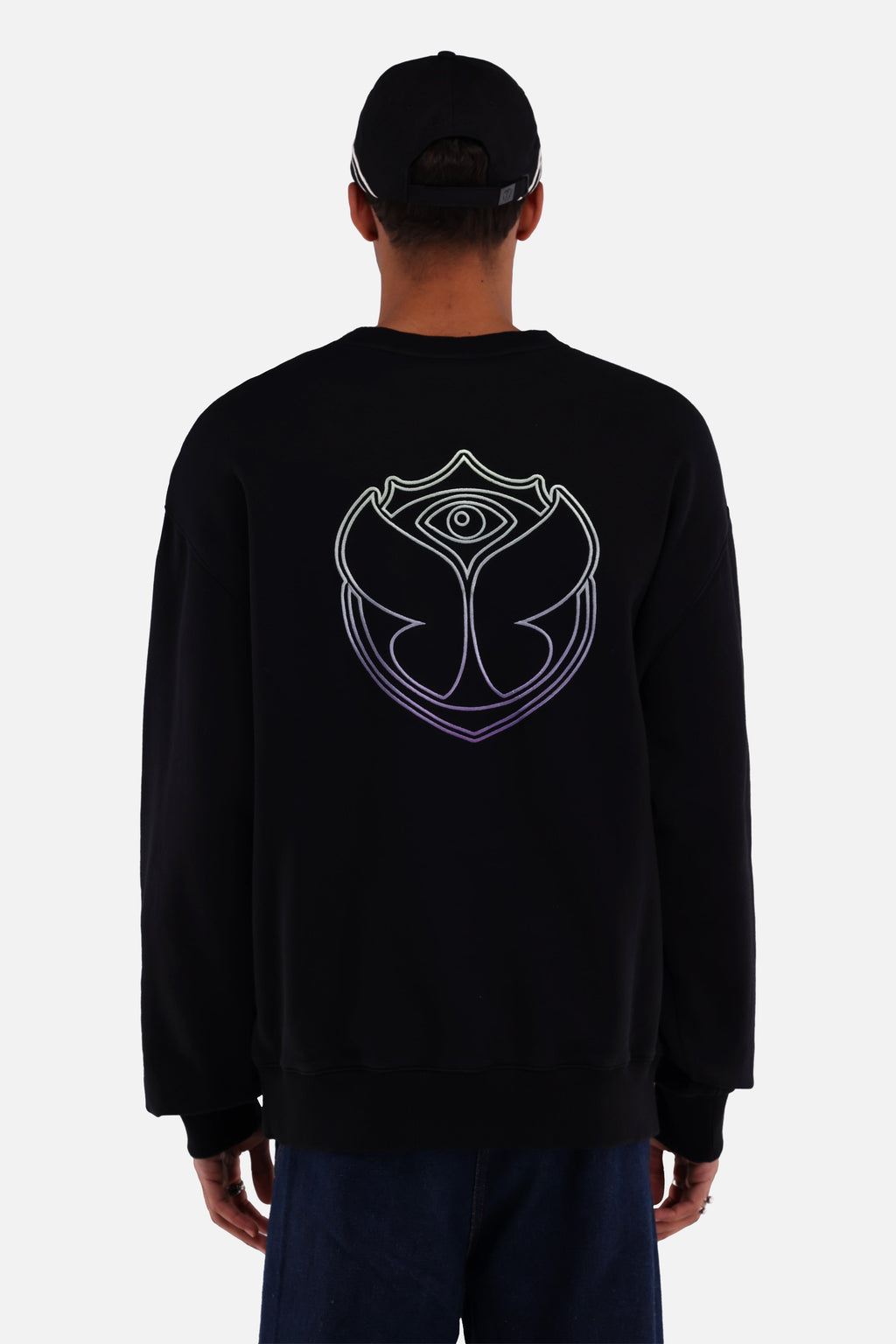FUSION PASTEL BACK SWEATSHIRT MEN BLACK