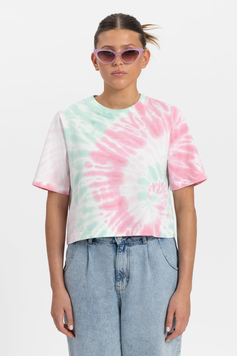 FUSION TIE DYE BACK TSHIRT WOMEN PINK