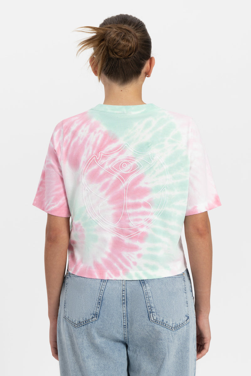 FUSION TIE DYE BACK TSHIRT WOMEN PINK