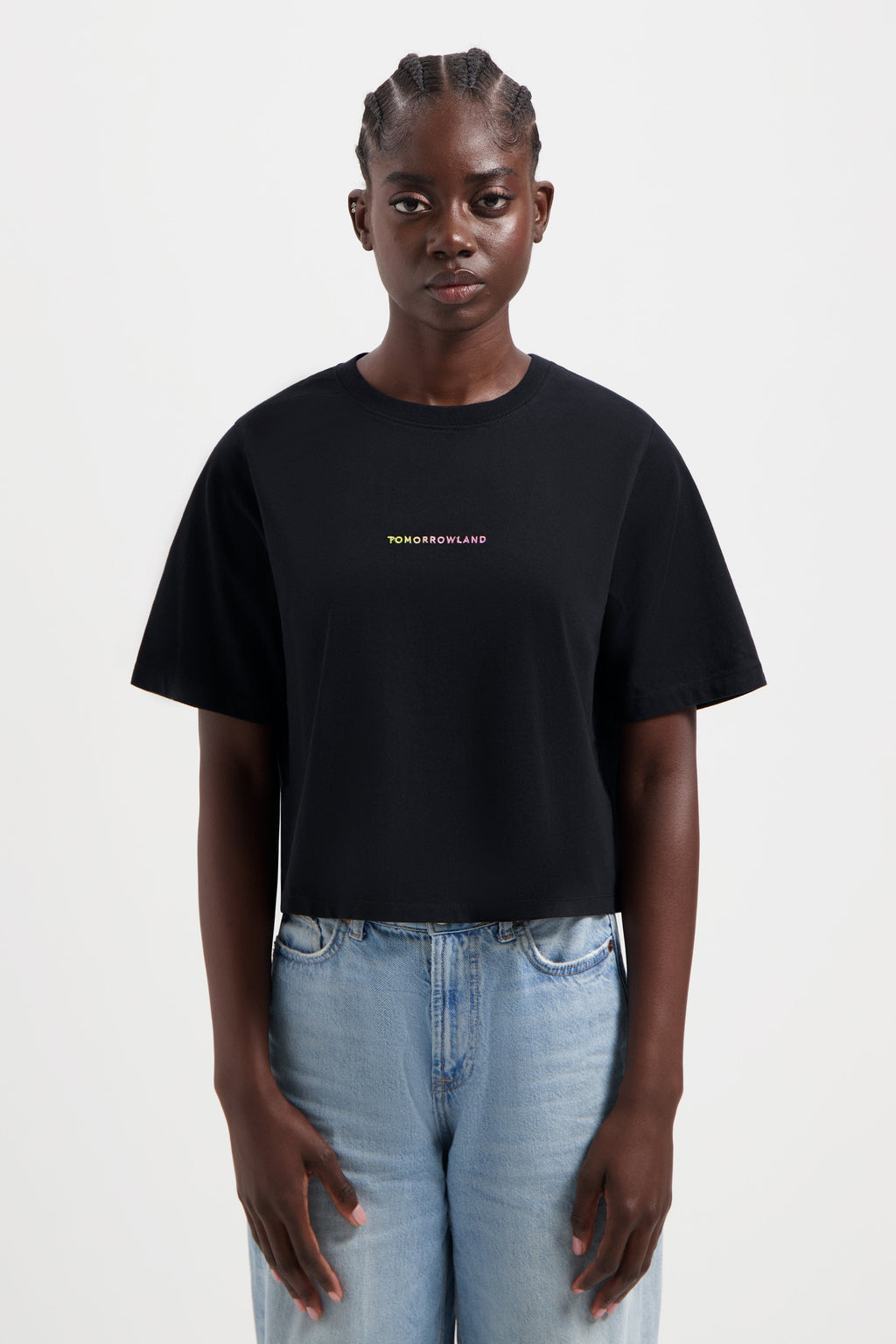 FUSION RAINBOW TSHIRT WOMEN BLACK