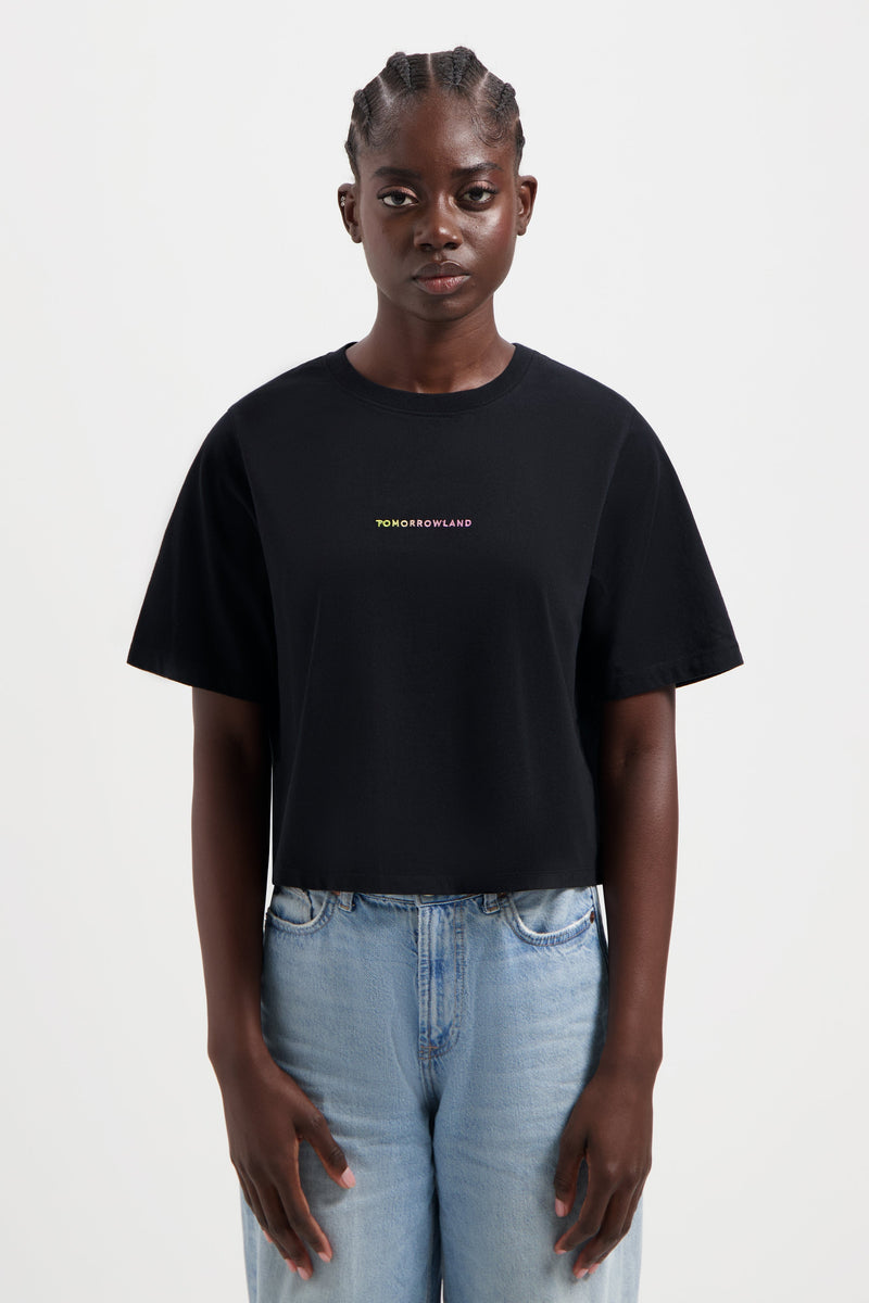 FUSION RAINBOW TSHIRT WOMEN BLACK