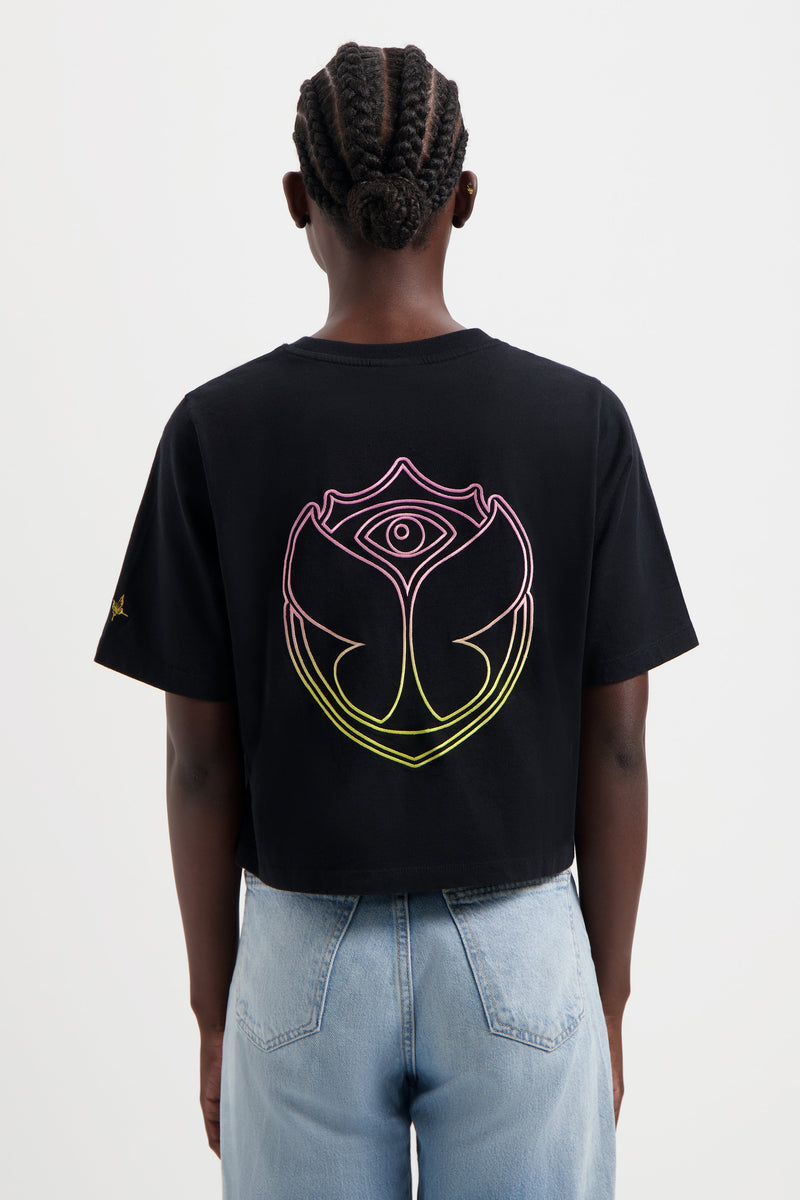 FUSION RAINBOW TSHIRT WOMEN BLACK