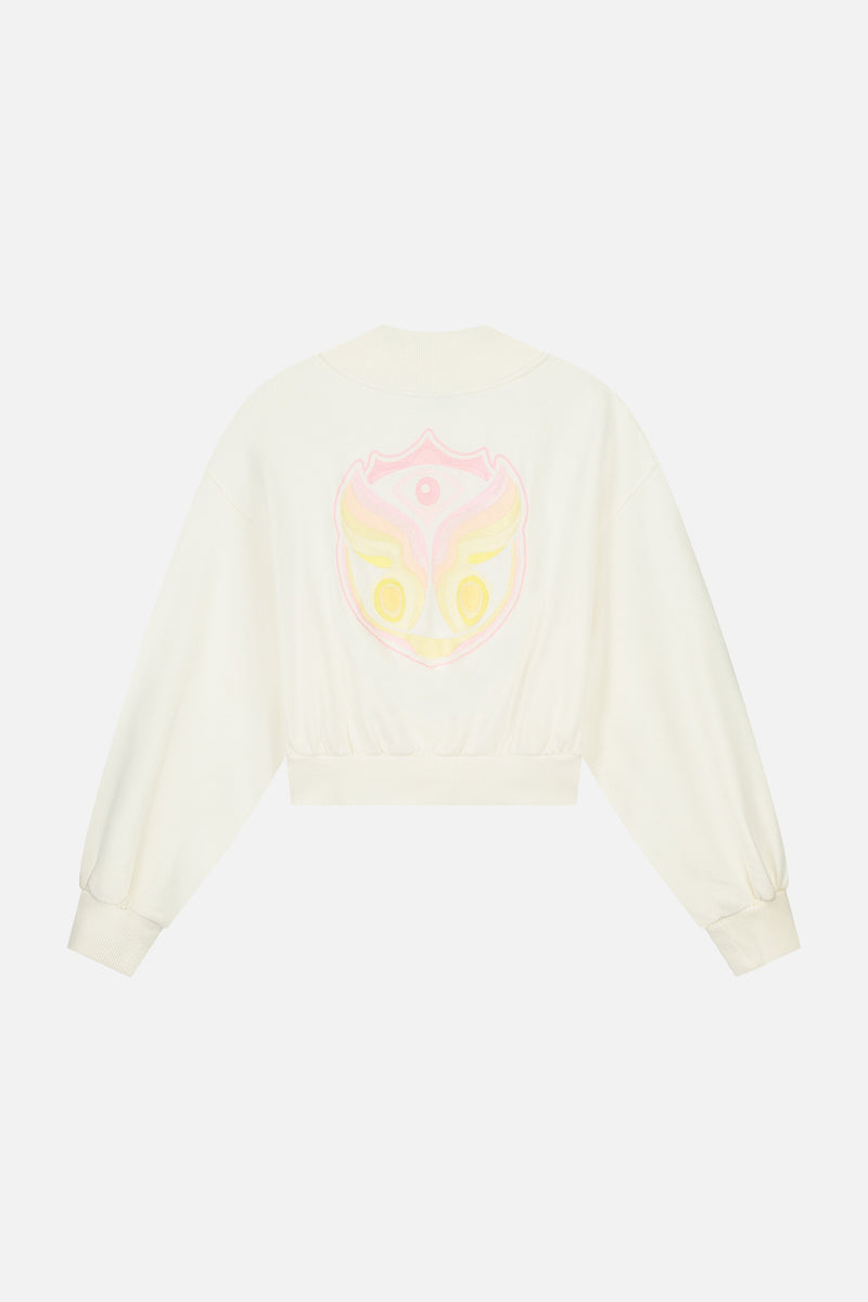 FUSION RAINBOW SWEATSHIRT WOMEN WHITE