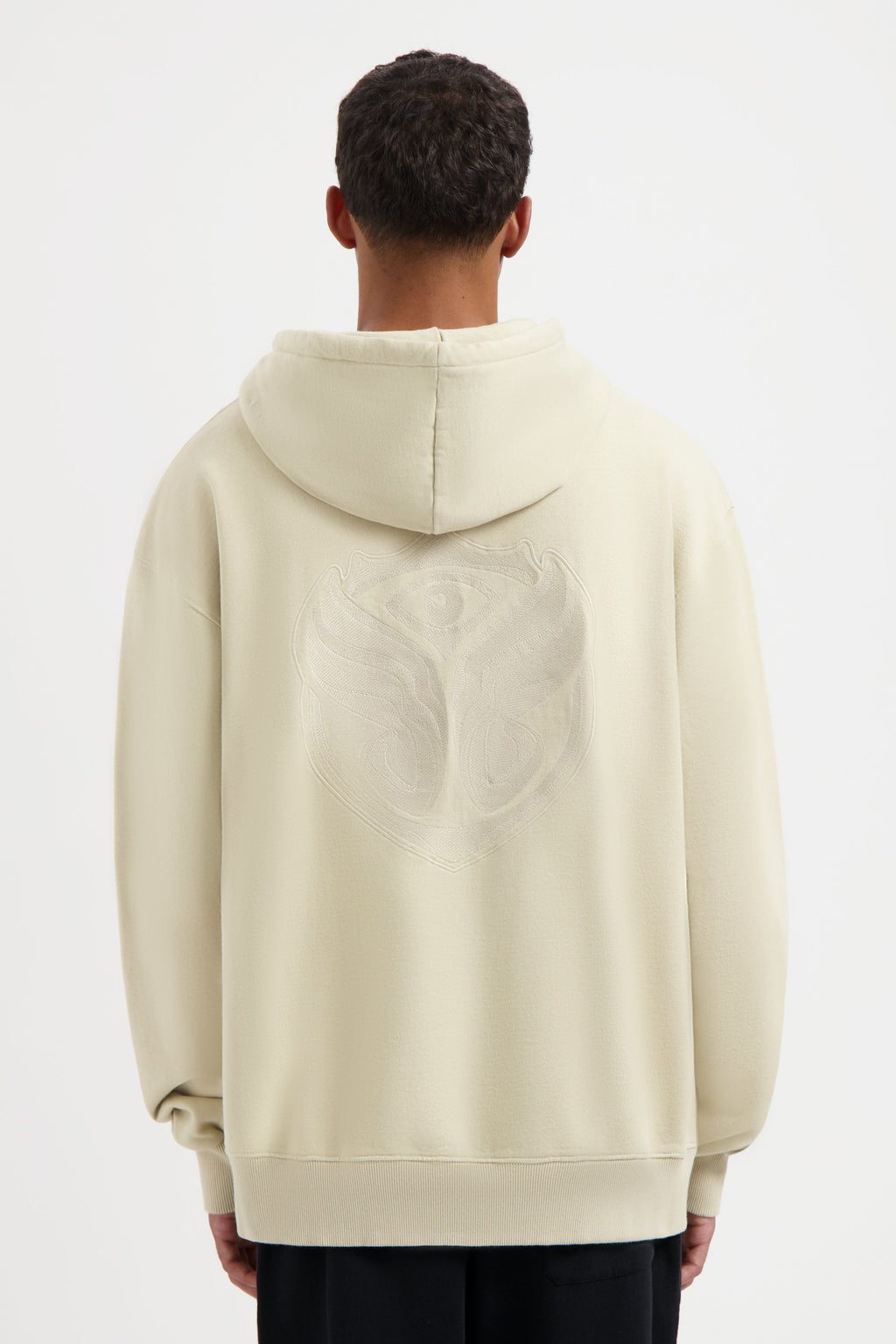 GRAPHICON BACK HOODIE WASHED SAND